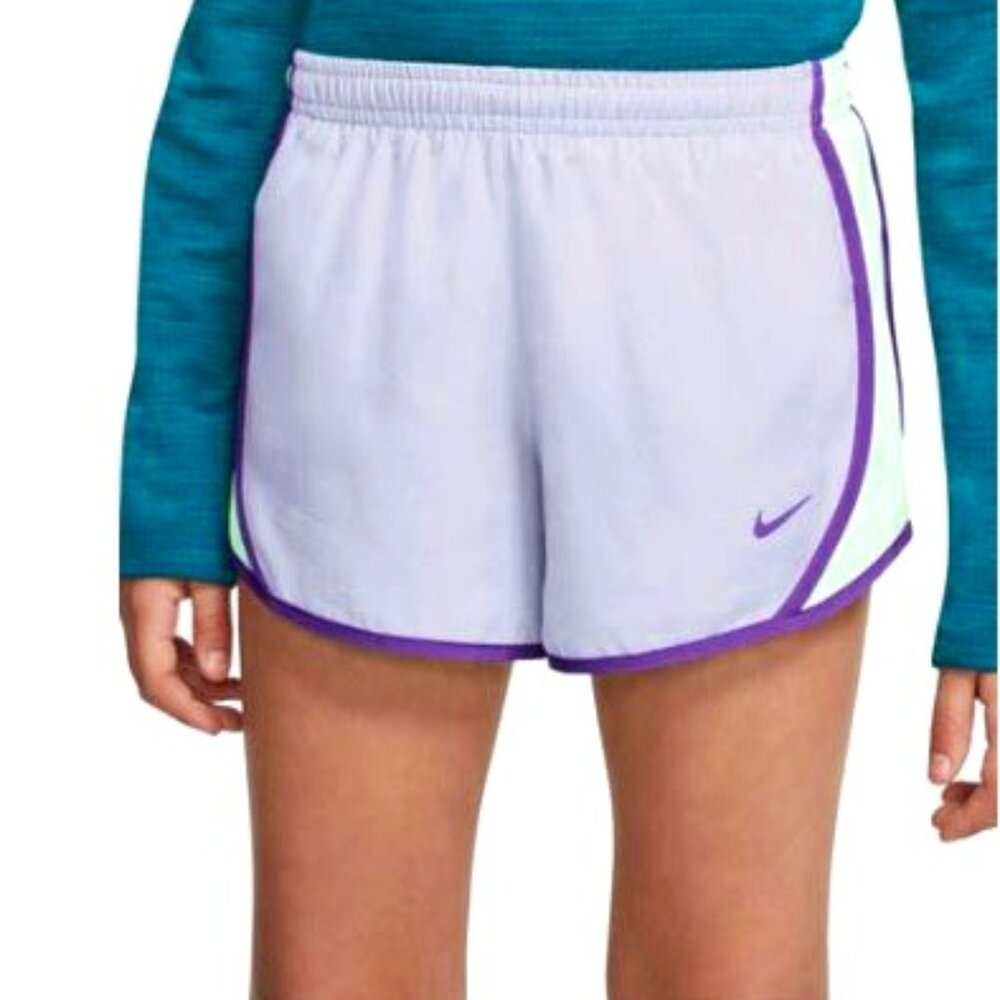 Nike Girls' Dry-Fit Tempo Purple Running Shorts